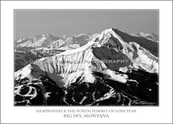 Ryan Turner Photography of Lone Peak Mountain in Big Sky, Montana for purchase at www.ryanturnerphoto.com. 