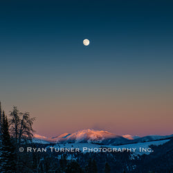 A Montana Moon at Dusk