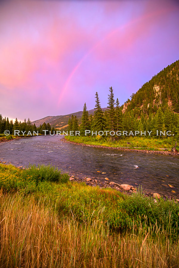 A Rainbow Glow on the Gallatin