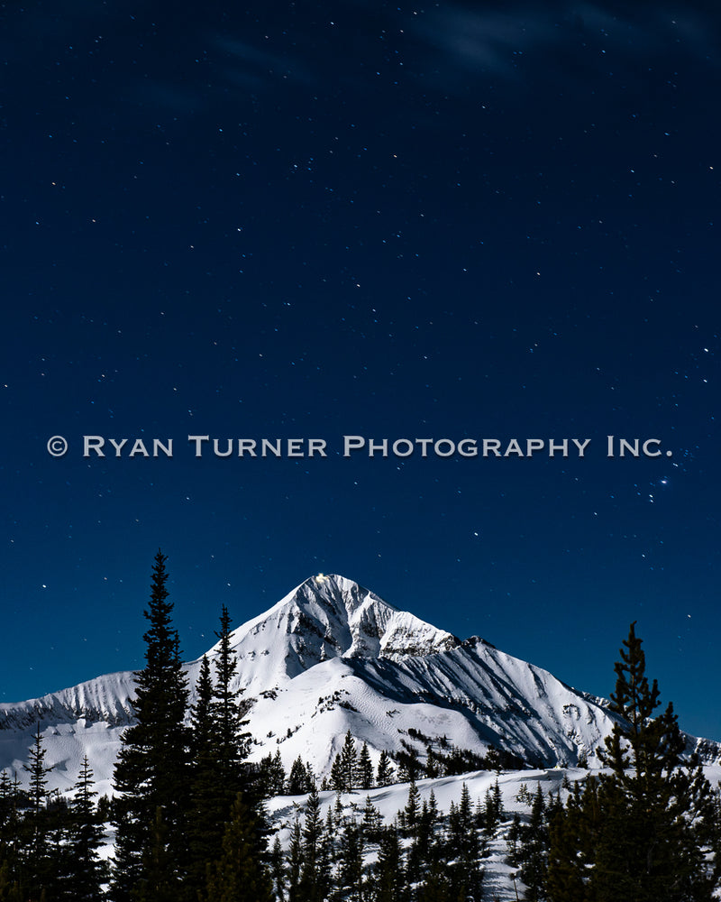 The Night Sky Over Lone Mountain