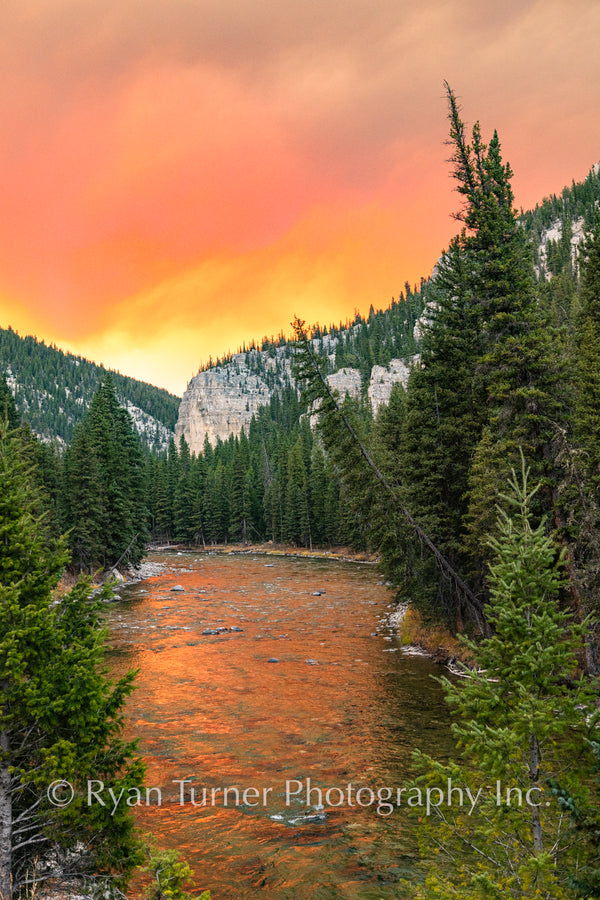 Sunset on the Gallatin