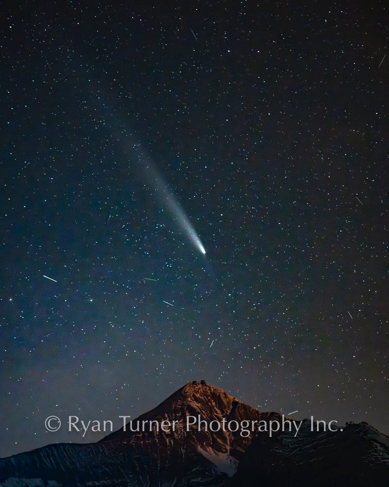 Lone Peak and a Comet - 2024