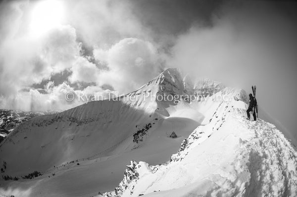 A Skier's Heavenly View