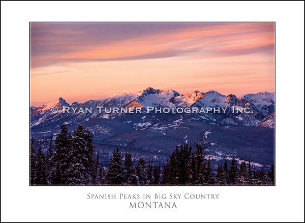 Spanish Peaks in Big Sky Country - Notecard
