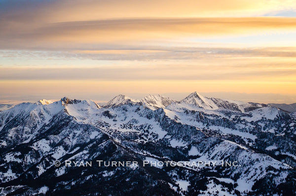 Spanish Peaks Winter Sunset