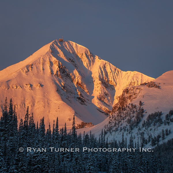 Alpenglow on the Mountain Square