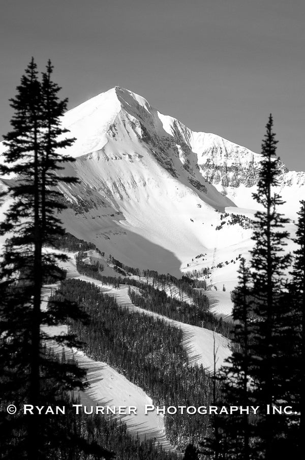 Ryan Turner Photography of Lone Peak Mountain Bowl in Big Sky, Montana for purchase at www.ryanturnerphoto.com. 