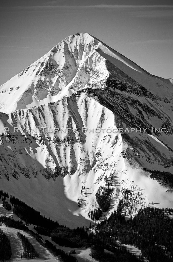 Ryan Turner Photography of Lone Peak Mountain in Big Sky, Montana for purchase at www.ryanturnerphoto.com. 