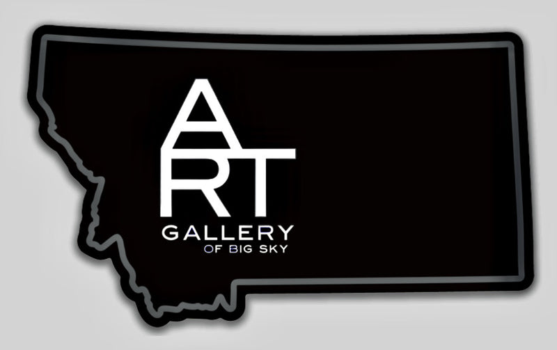 MT Shaped ART Gallery of Big Sky Sticker - 4"