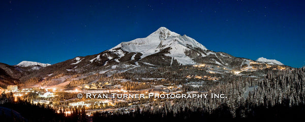 Lone Peak Under the Moonlight