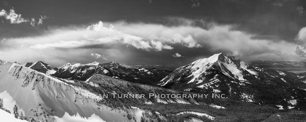 Contrasting Fan Mountain Pano