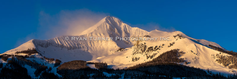 Lone Peak in Alpenglow Light
