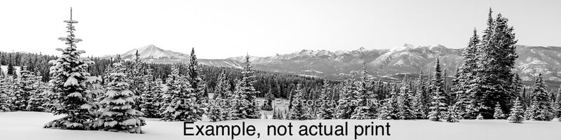 Fresh Snow on the Madison Range 9/50  (10"x40")