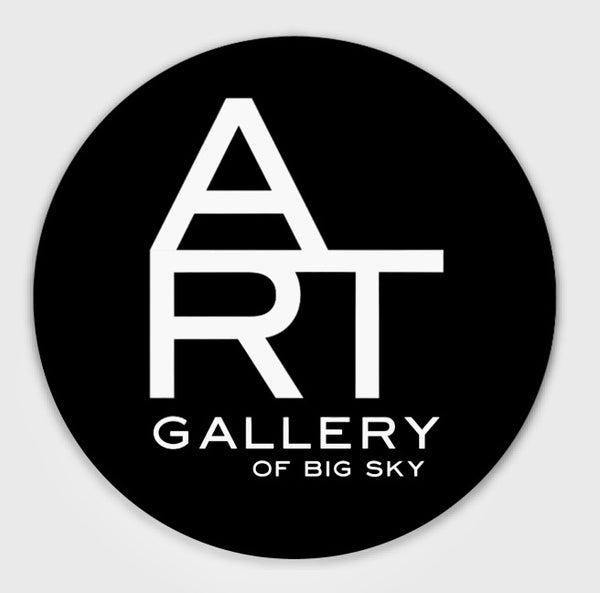 ART Gallery of Big Sky Circle Sticker - 3"