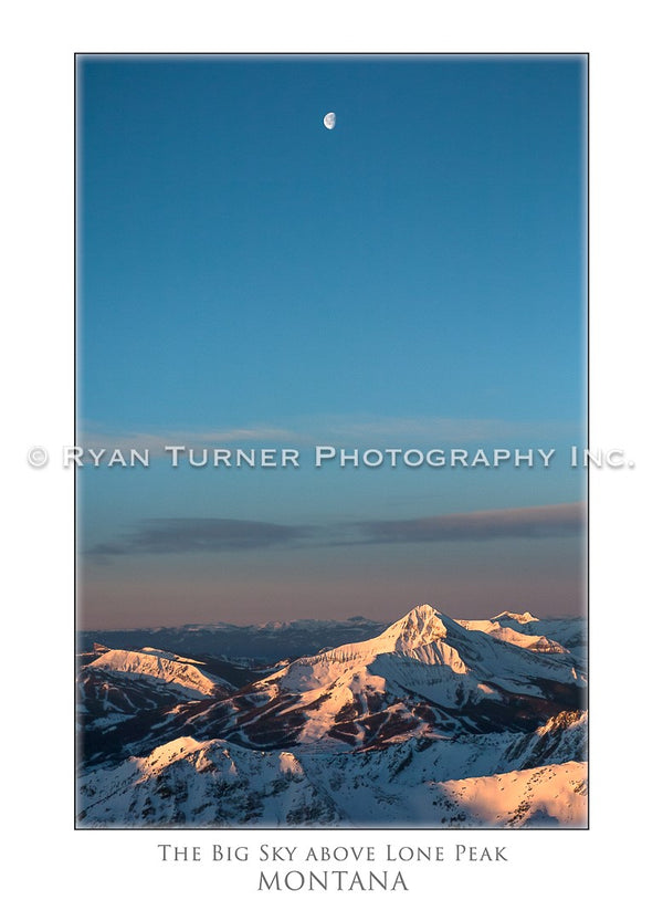 The Big Sky Above Lone Peak - Notecard
