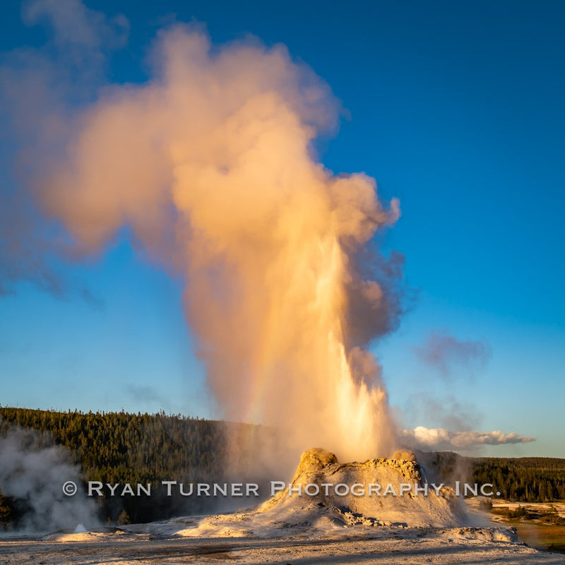 Castle Geyser Sunset