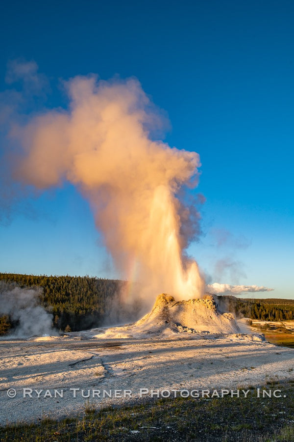 Castle Geyser Sunset