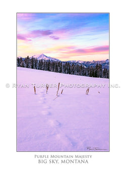 Purple Mountain Majesty - Notecard