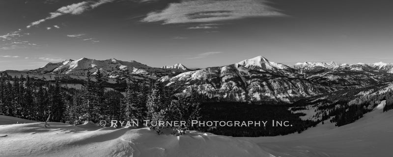 Big Sky Peak in the Winter