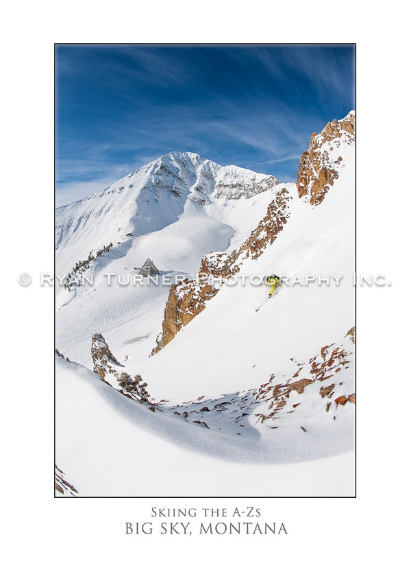 Skiing the A-Zs - Notecard