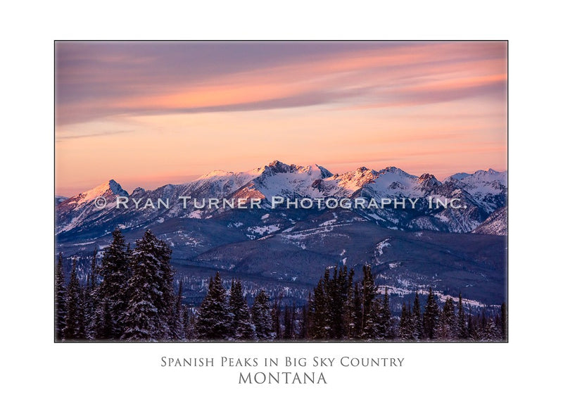 Spanish Peaks in Big Sky Country - Notecard
