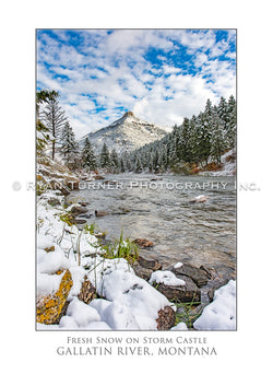 Fresh Snow on Storm Castle - Notecard