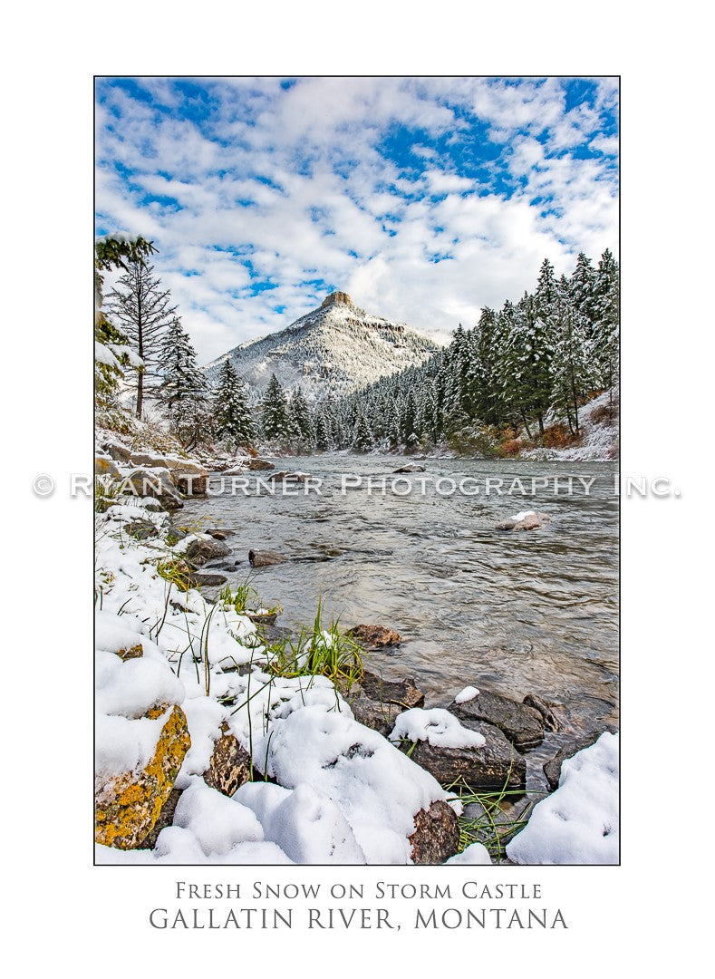 Fresh Snow on Storm Castle - Notecard