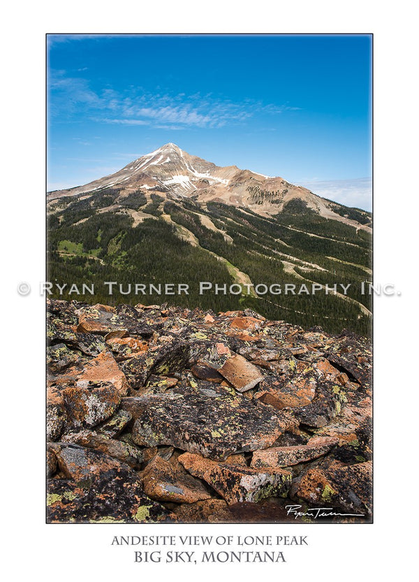 Andesite View of Lone Peak - Notecard