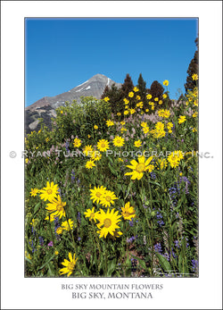 Ryan Turner Photography of Lone Peak Mountain in Big Sky, Montana for purchase at www.ryanturnerphoto.com. 