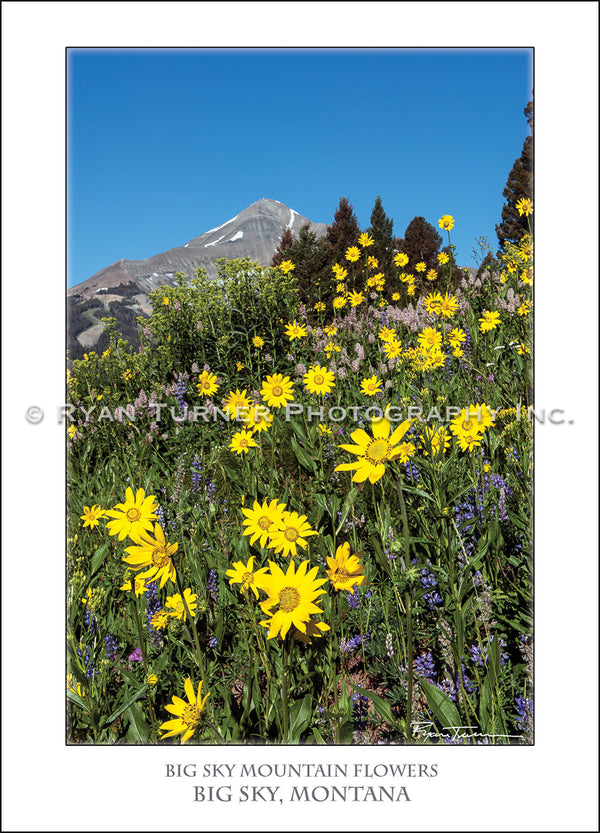 Ryan Turner Photography of Lone Peak Mountain in Big Sky, Montana for purchase at www.ryanturnerphoto.com. 