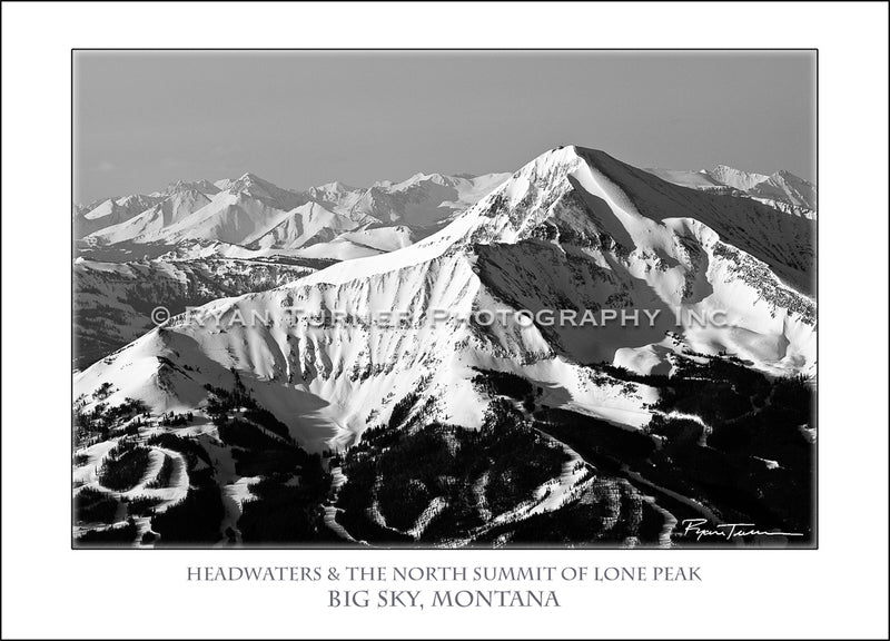 Ryan Turner Photography of Lone Peak Mountain in Big Sky, Montana for purchase at www.ryanturnerphoto.com. 