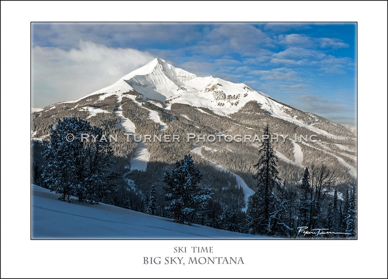 Ryan Turner Photography of Lone Peak Mountain in Big Sky, Montana for purchase at www.ryanturnerphoto.com. 